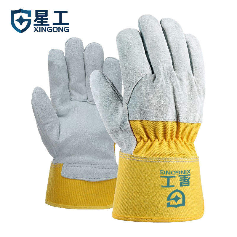 星工（XINGGONG）半皮手套 耐磨牛皮焊工手套电焊劳保手套耐磨 XGS-P1