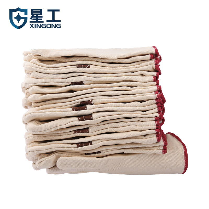 星工（XINGGONG）帆布手套 机械搬运加厚耐磨双层全衬 工作防护劳保手套 10付 XGS-F6
